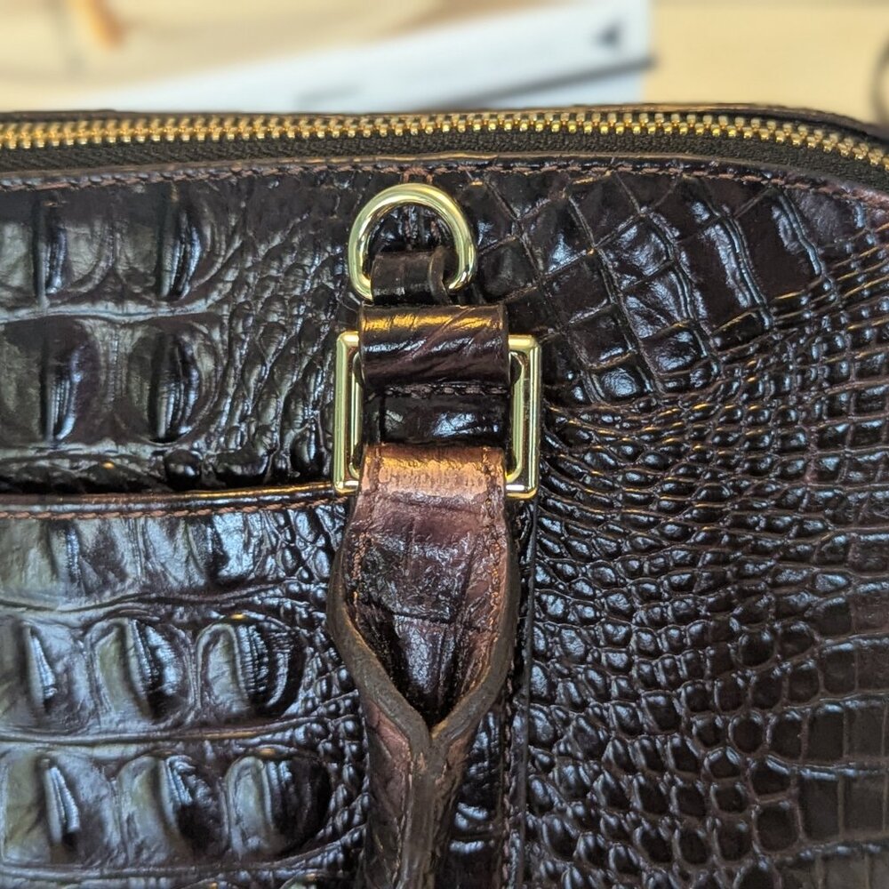 Brahmin Duxbury Satchel – Croc Embossed Leather - Picture 4 of 16